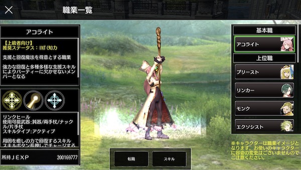 アコライトの育成方法