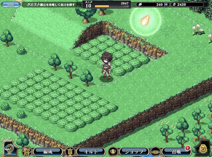 エバーテイル フィールドを歩き回れる