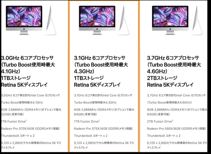 iMac2019 27インチ購入!