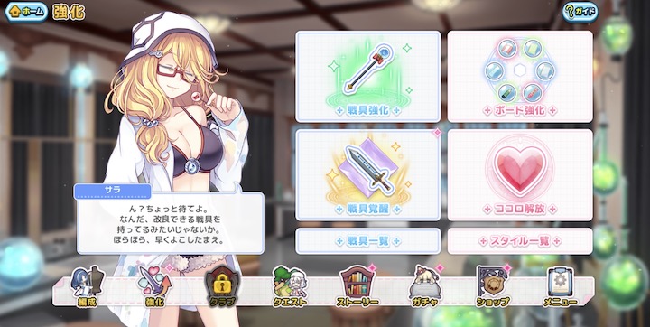 ステリアデイズ 育成項目