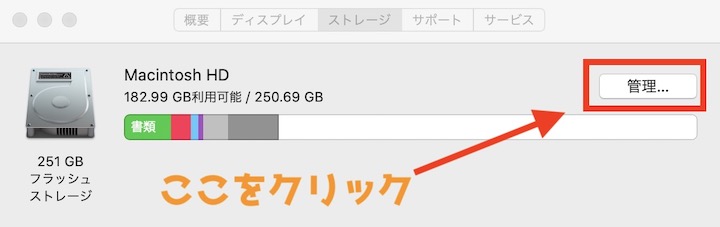 Mac ストレージ管理