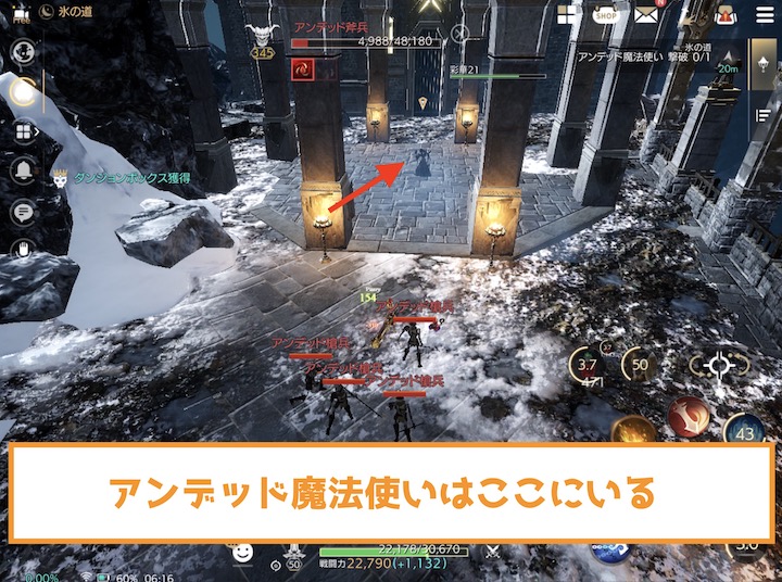 アンデッド魔法使い 氷の道