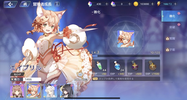 レッドプライドオブエデン キャラクター育成