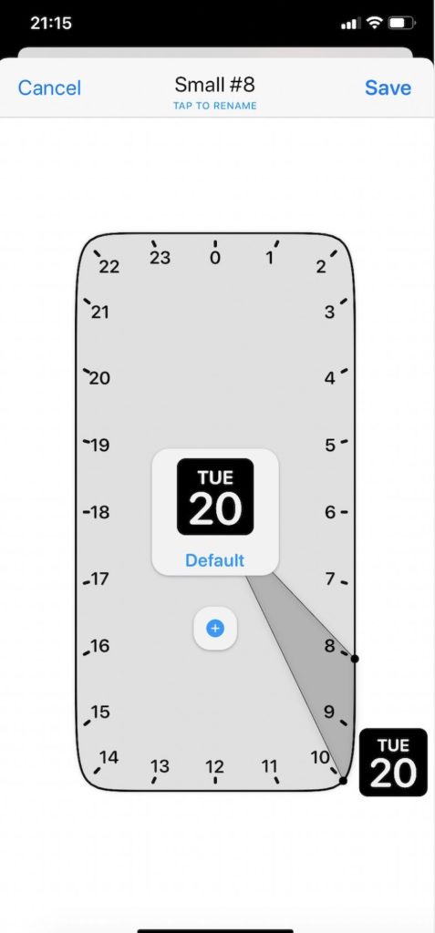 iOS14 ウィジェットを時間経過で変更する