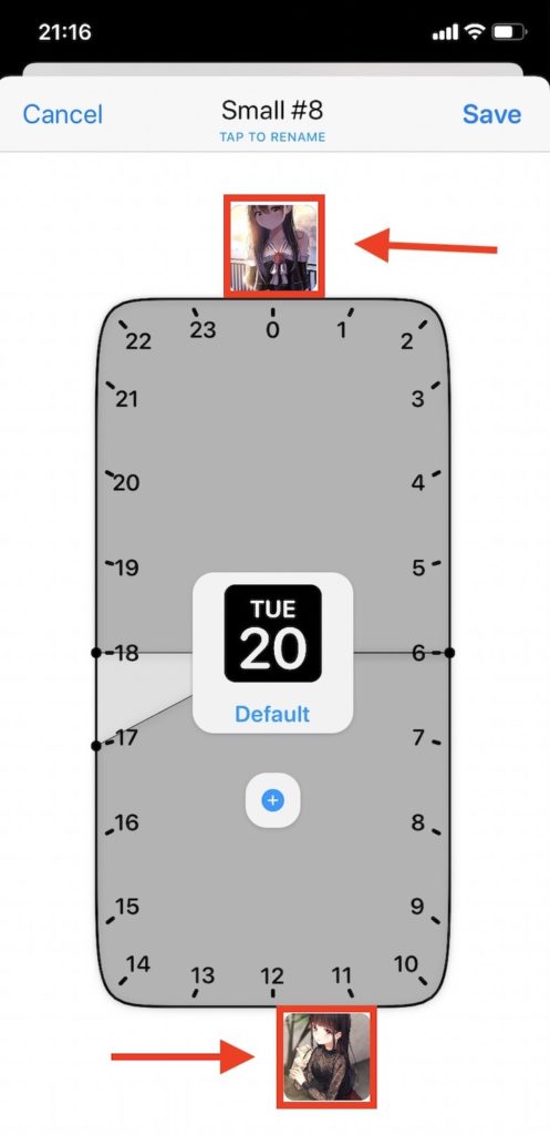 背景画像を複数設定する ウィジェットカスタマイズ
