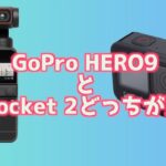 GoPro HERO9とDJI Pocket 2はどっちが買い？2つのカメラの違いを解説！