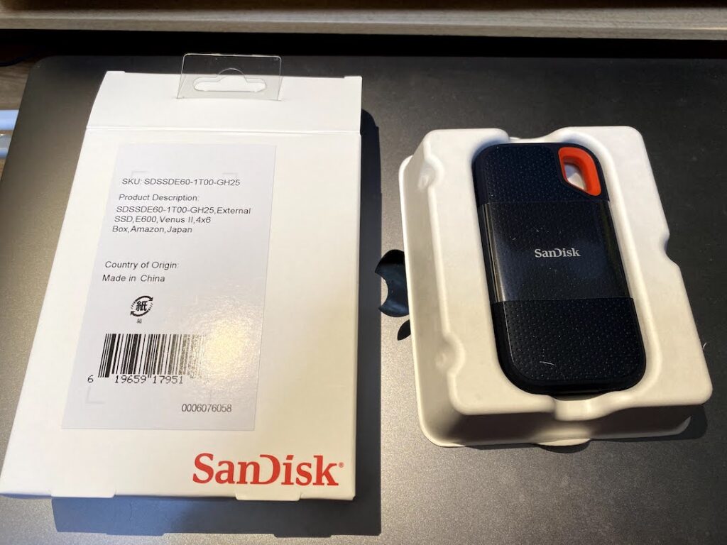 Mac用 ポータブルSSD