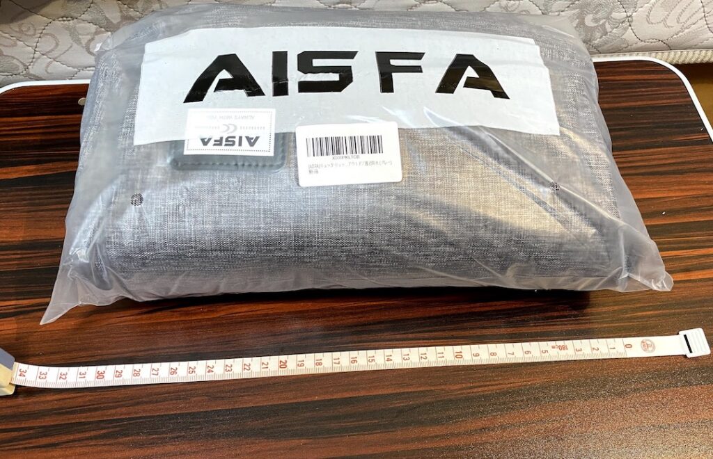 AISFA PCリュック サイズ