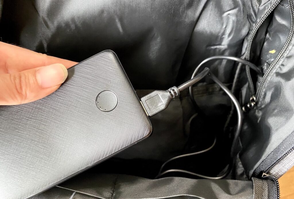 ASIFA usb充電 モバイルバッテリー接続してみる