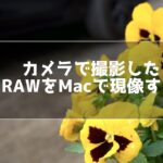 カメラで撮影したRAWをmacで現像する方法