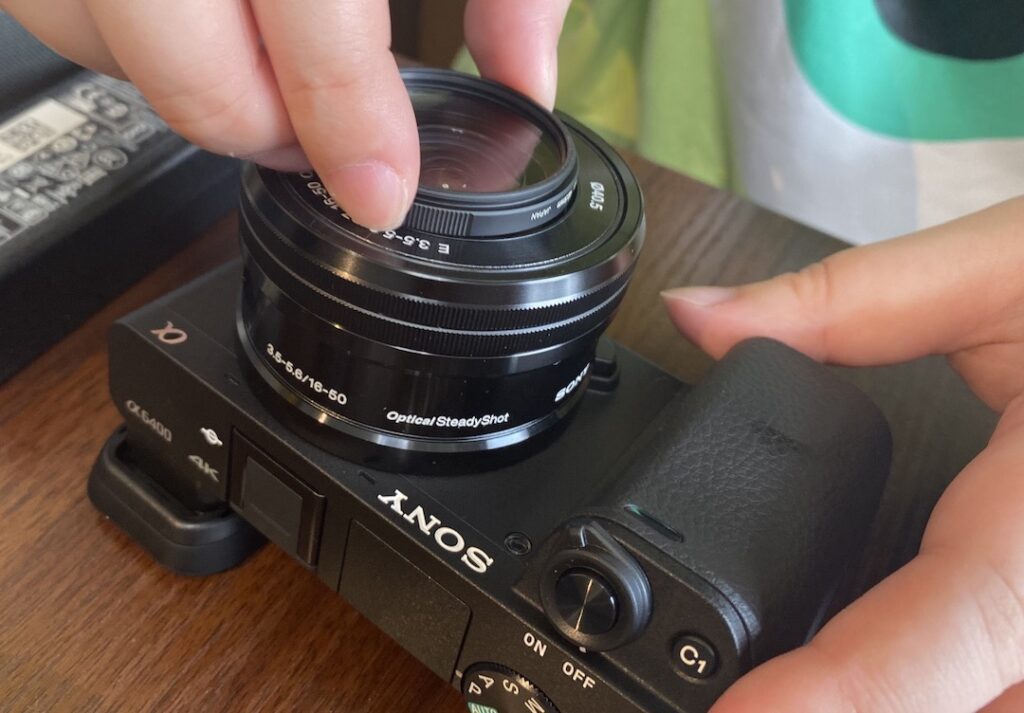 ミラーレス α6400 レンズフィルター装着