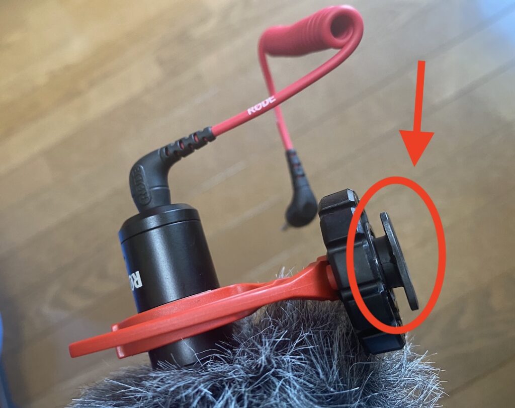 rode video micro 取り付け方