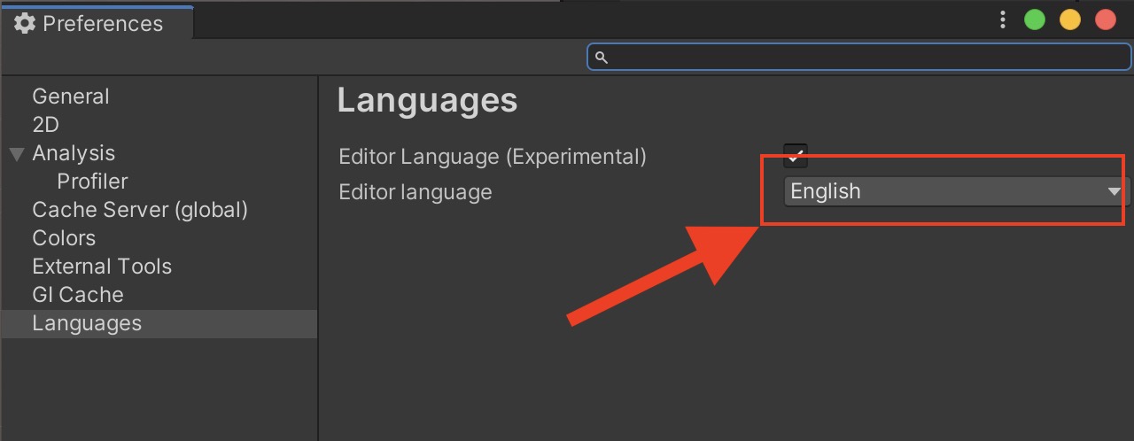 Unity 日本語表記に