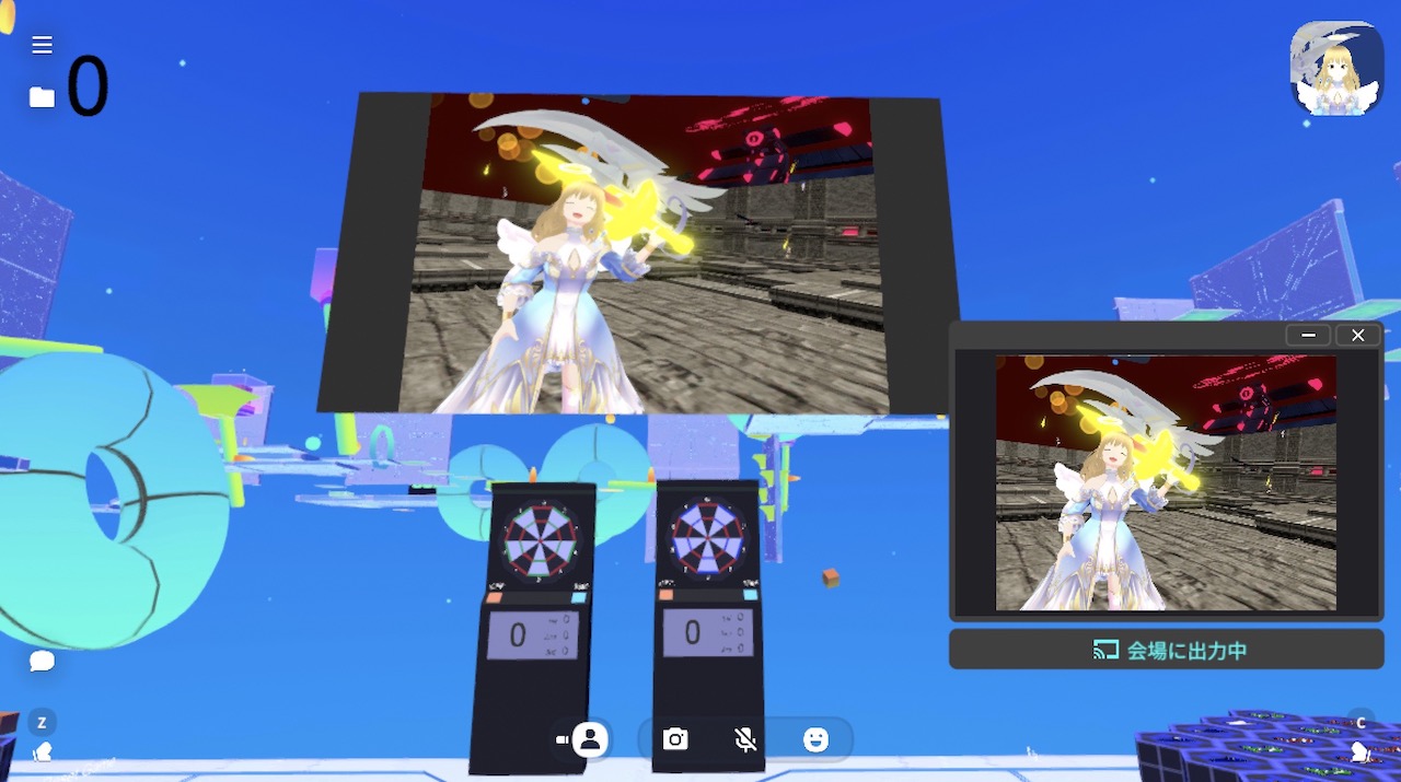 cluster スクリーンにスクショを出力する