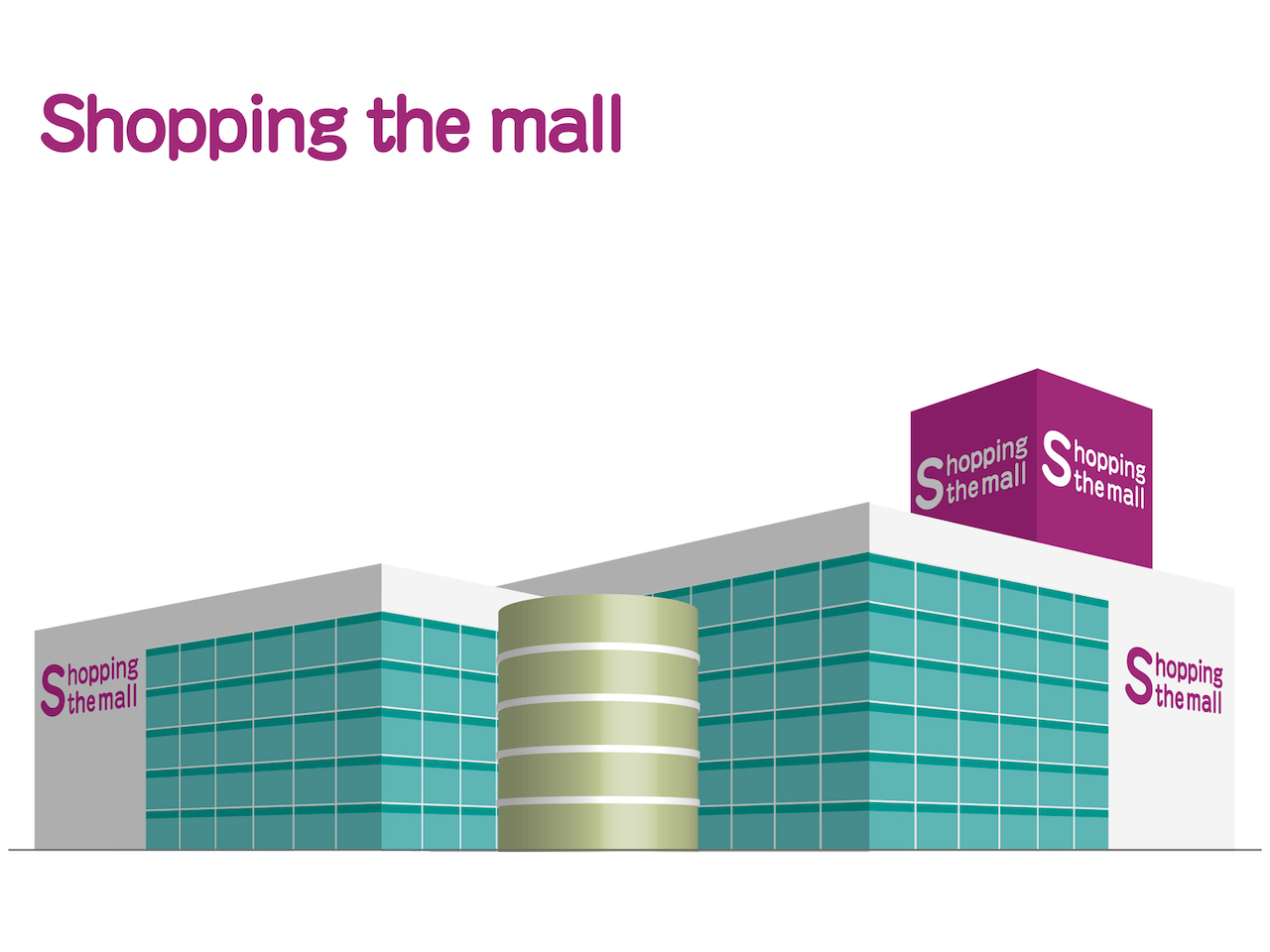 ショッピングモール イラスト