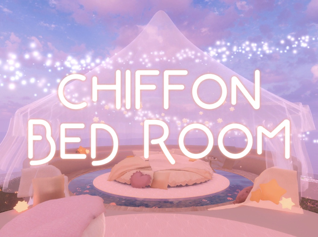 Chiffon Bed Room VRchat ワールド紹介
