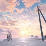 【Sunset Undersea Road】夕暮れの岸壁のお茶会ワールド!