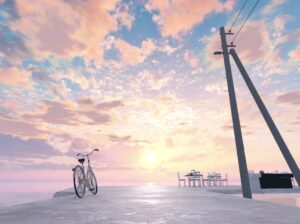 【Sunset Undersea Road】夕暮れの岸壁のお茶会ワールド！