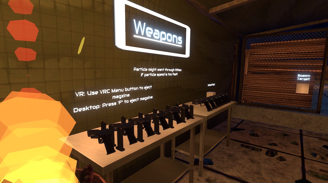 Zombie_shootingRange_No Optmized VRChat ワールド紹介2