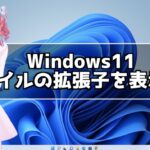 Windows11ファイルの拡張子を表示する方法