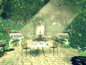 【追憶の庭園 - garden of nostalgia -】花と緑とお茶会ができそうなワールド！