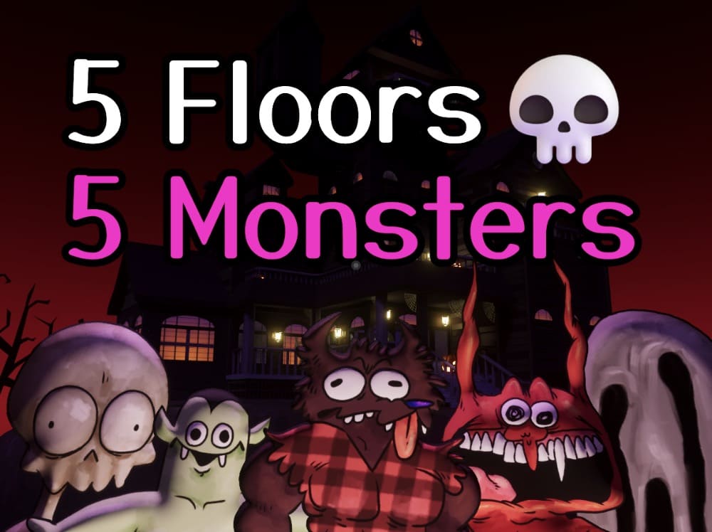 【VRChatワールド紹介】5 Floors 5 Monsters：手軽に遊べるゲームワールド