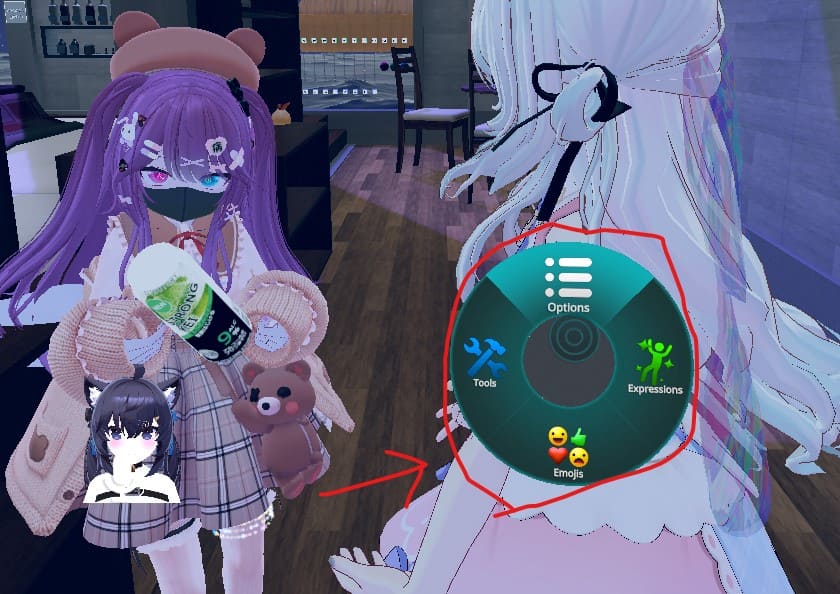 VRChatアクションメニューの出し方