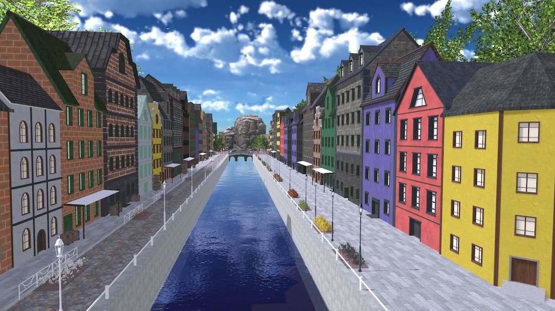 海風と彩りの港町 -Colorful port town- VRChatワールド紹介2