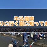 牛込海岸潮干狩り トイレ 料金 駐車場