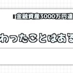 金融資産3000万円達成！3000万円までの道のり・変わったこと・今後の目標