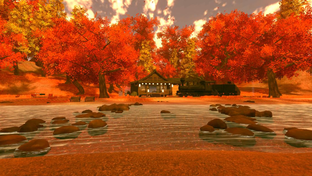 VRChatワールド紹介 懐郷の秋澄む処 -Nostalgic Autumn Riverside-