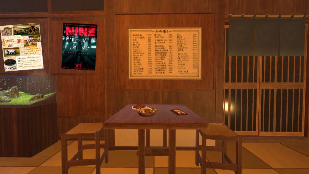 VRChatワールド紹介 焼肉居酒屋電気ぶらん yakiniku izakaya denki-bran4