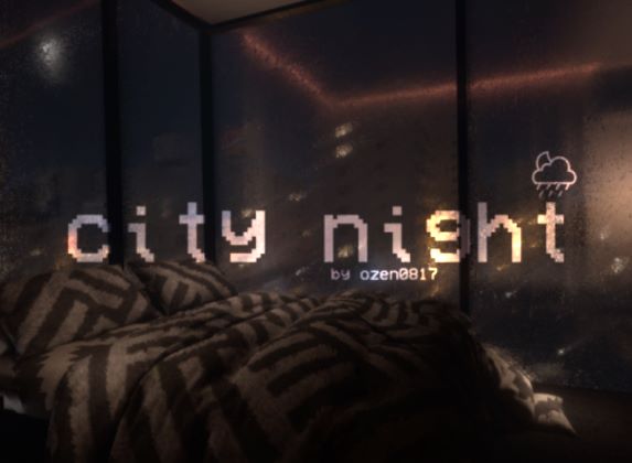 VRChatワールド紹介 City Night サムネイル