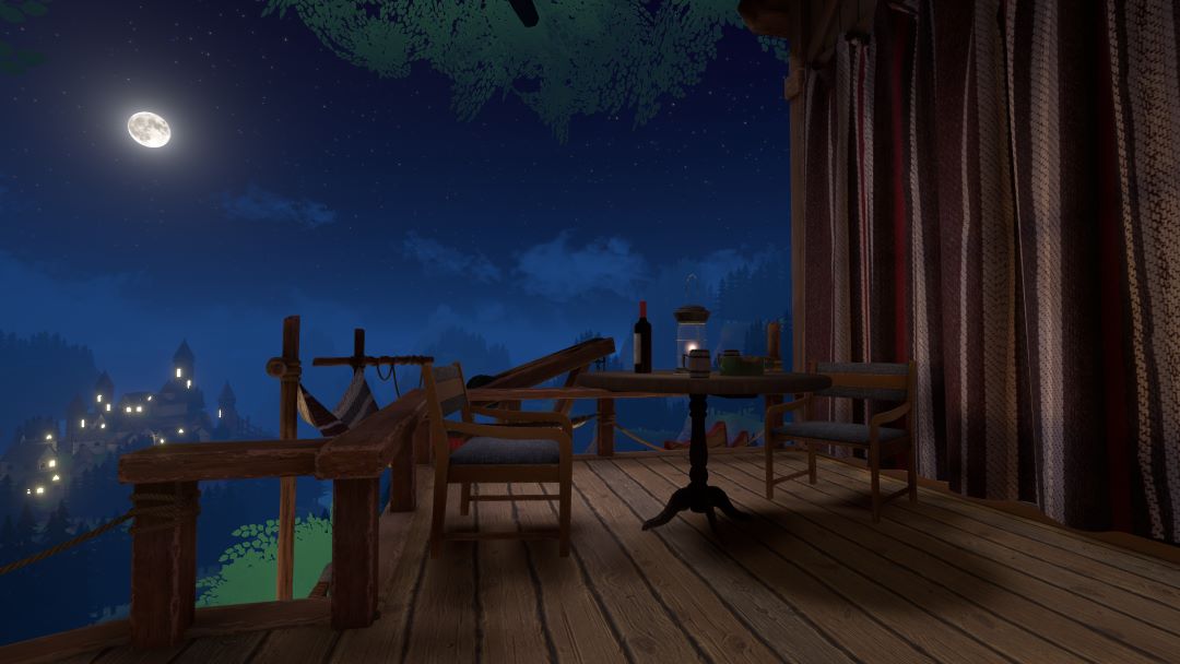 VRChatワールド紹介 Moonlit Perch -月明かりの泊まり木- 4