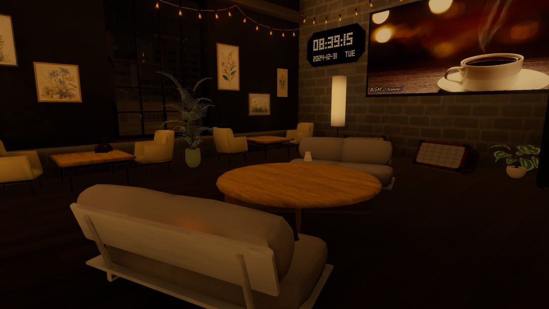 VRChatワールド紹介 -cafe- 月時雨4