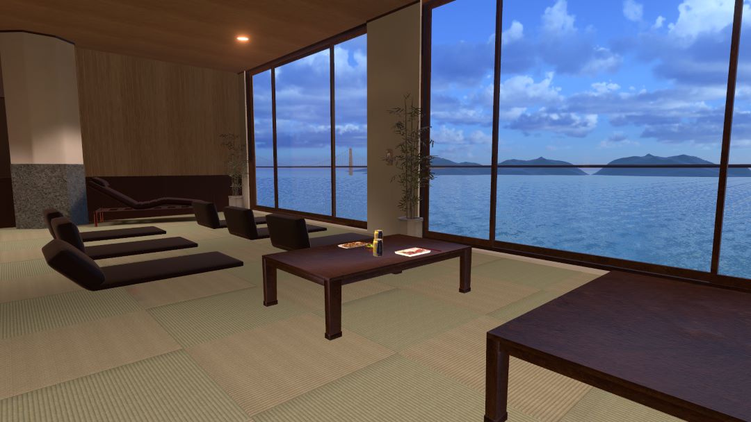 VRChatワールド紹介 リゾート温泉 さとりの和 大岩盤浴場 stone spa satori 2