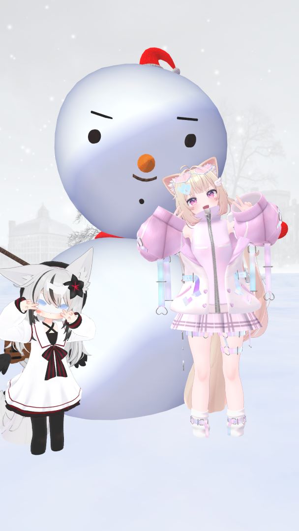 VRChatワールド紹介 自由に成形できる雪だるまわーるど（Free molding of snowmen） 3