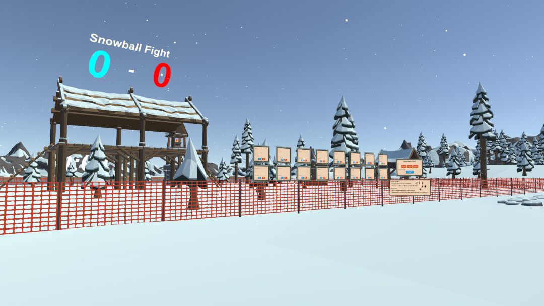 VRChatワールド紹介 Snowball Fight 1