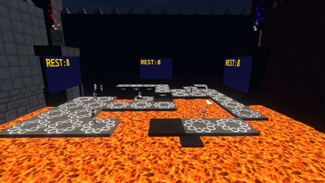 VRChatワールド紹介 Udon Falling Fight 7