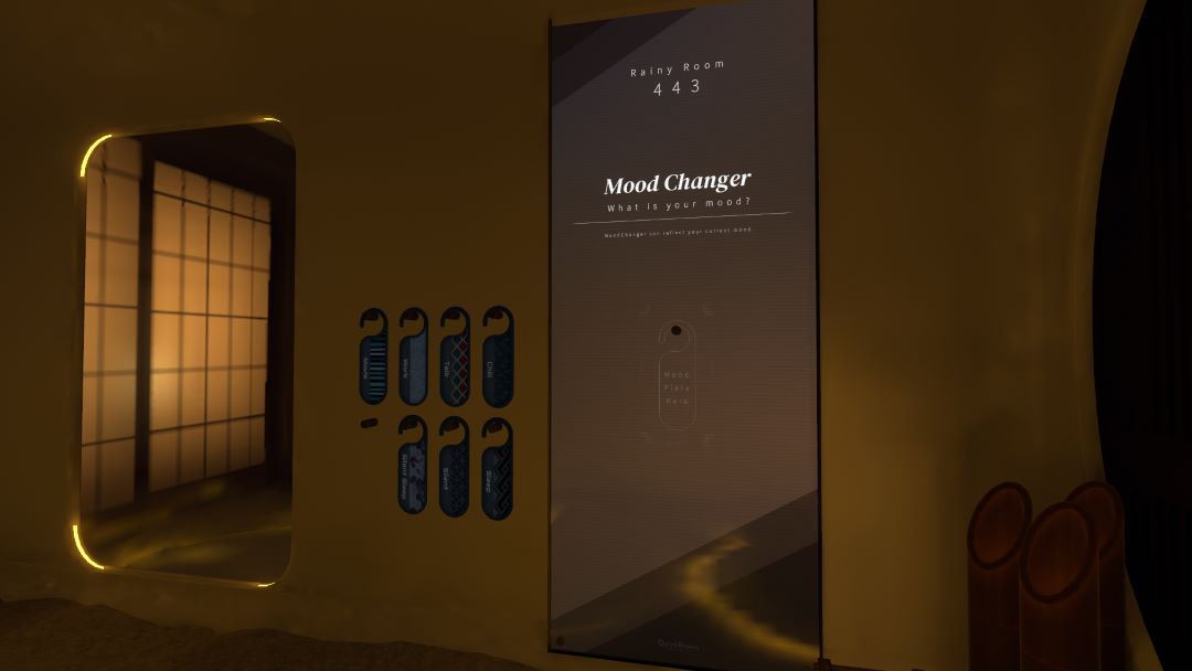 VRChatワールド紹介 雨見るペントハウス ～Japanese-style penthouse under the rain～ 5