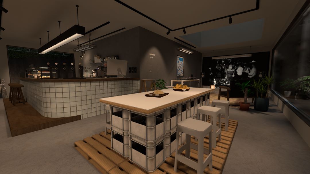 VRChatワールド紹介 KURAGARI COFFEE 4
