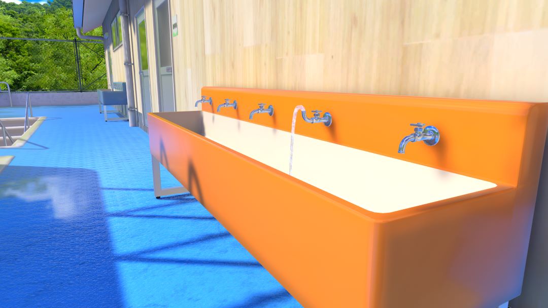 VRChatワールド紹介 澄夏町学校 プール開放日 -School Swimming Pool in Summer- 3