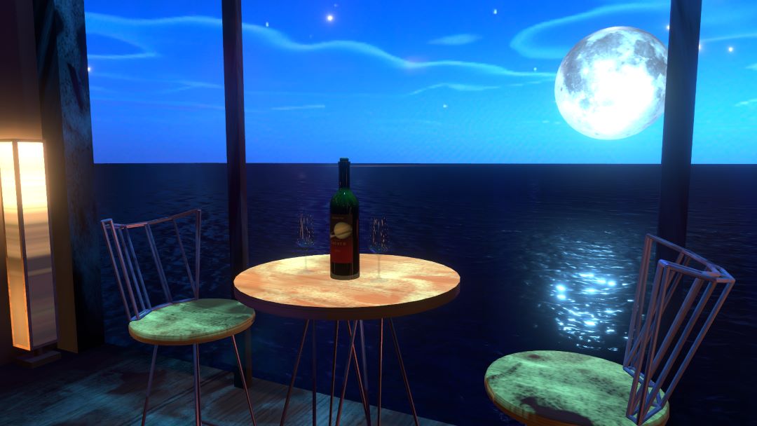 VRChatワールド紹介 青の月夜-Blue Moonlit Night 3