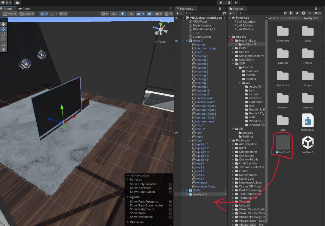 VRChat ワールドに動画プレイヤーを設置する方法1