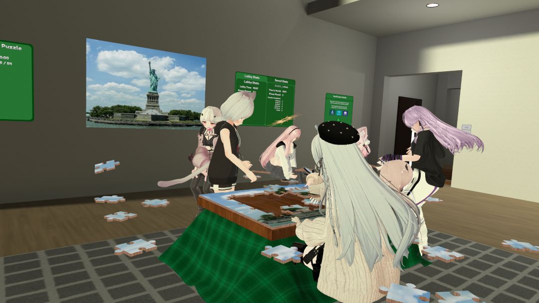 VRChatワールド紹介 Comfy Puzzles - Jigsaw ＆ Chill 3