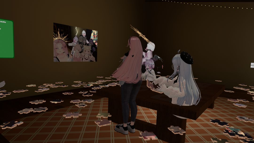 VRChatワールド紹介 Comfy Puzzles - Jigsaw ＆ Chill 4