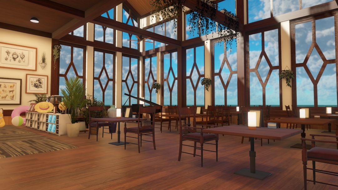 VRChatワールド紹介 キツネ島「喫茶海風」 3