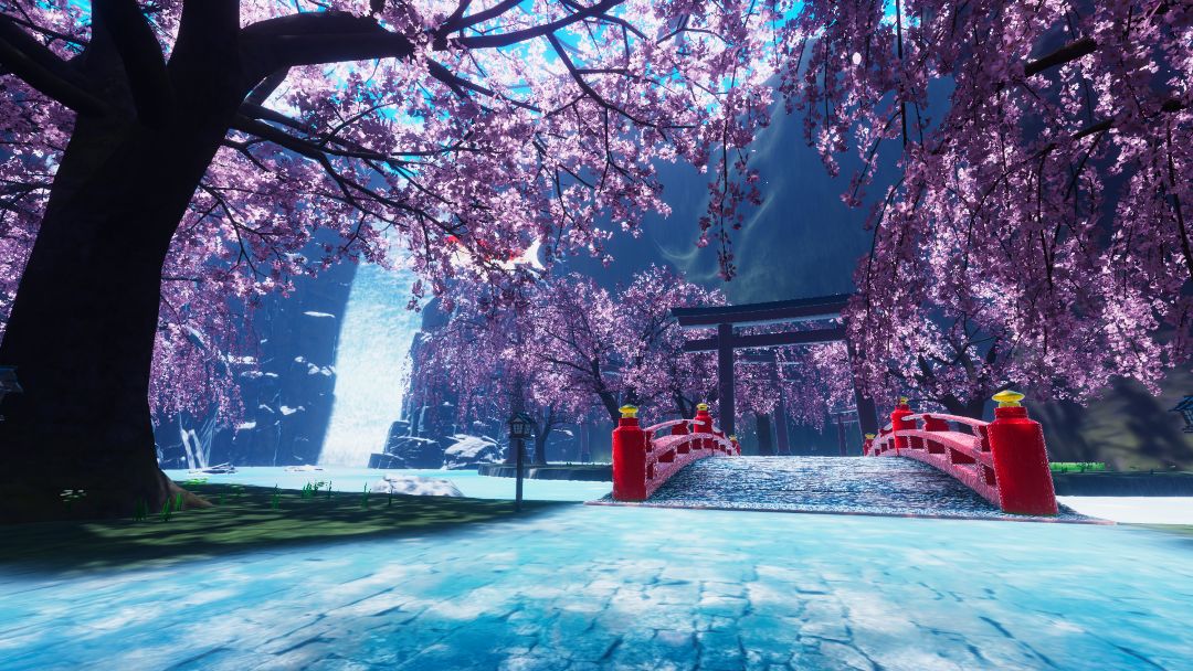 VRChatワールド紹介 神域 -桜幻ノ幽瀧- 3