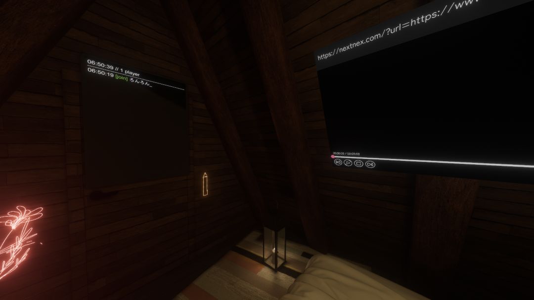 VRChatワールド紹介 限界激狭屋根裏睡眠部屋（Tiny attic bedroom） 2