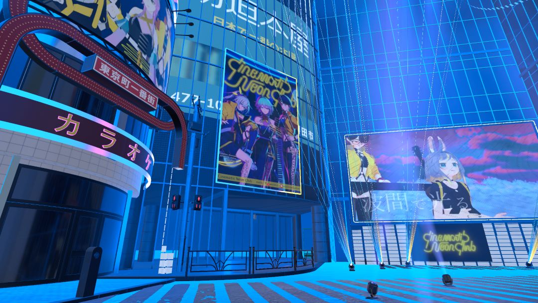 VRChatワールド紹介 ［Unofficial Fan World］ Mecori ＆ Cinematic Neon Club Shibuya Jack 2